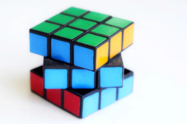 Color sides of a cube-rubika. — Stock Photo, Image