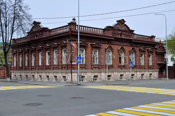 Monumento arquitectónico e histórico a Tyumen, "Casa de Burkov — Fotografia de Stock