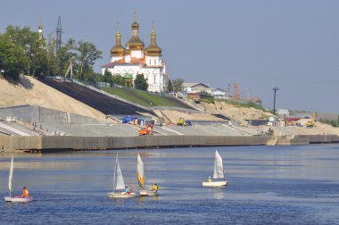 Kutsal teslis Manastırı. mimari anıt, tyumen, Rusya Federasyonu.