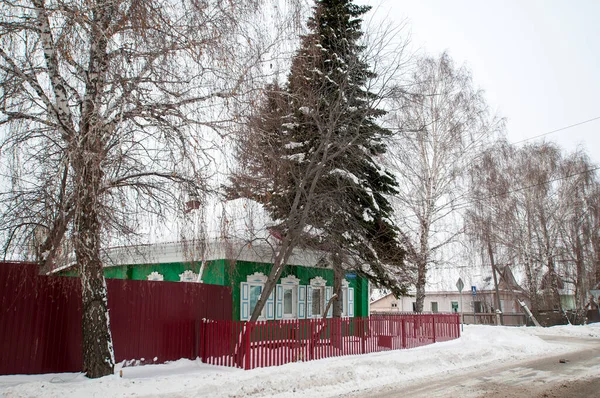 Several Village Houses Outskirts Tyumen Russia — Stockfoto
