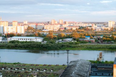 Rusya 'nın Tyumen kentindeki Lesobaz bölgesinin manzarası