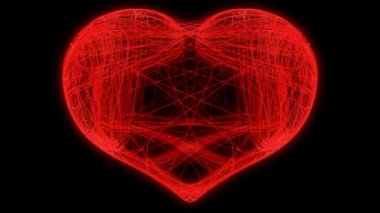 St. valentine's day, kalp dokuma. Alfa kanalı bulunur