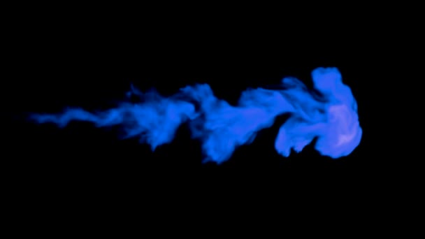 Dvě barevné abstraktní kouře proudy — Stock video