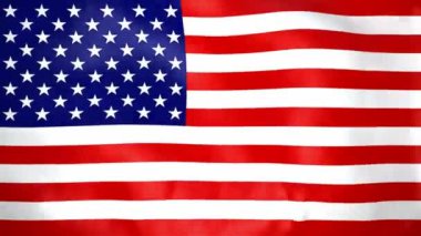 sorunsuz döngü dalgalanan ABD bayrağını