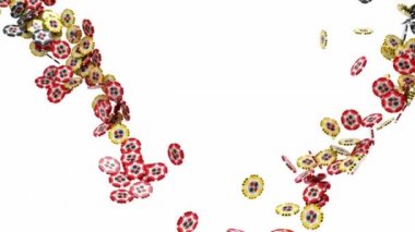 casino Chips akışı yavaş hareket ile kumar