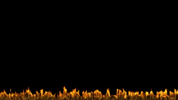 Fire and Flame CG animation. Alpha channel is included — Stock Video
