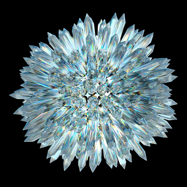 Akut sütunlar ile kristal küre