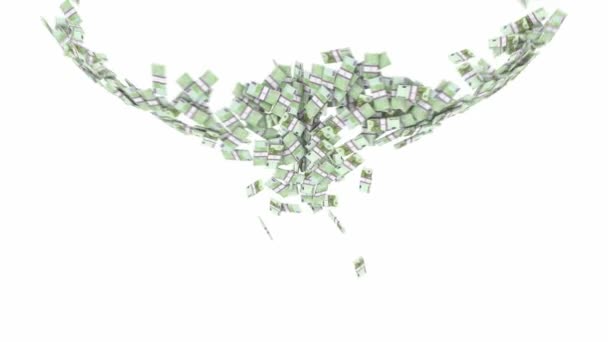 100 faisceaux d'euros débit au ralenti 