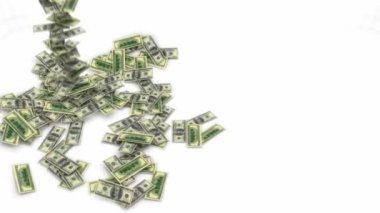 Bizi dolar demetleri ile yavaş hareket akışı