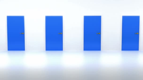 Bonne décision : beaucoup de portes bleues 