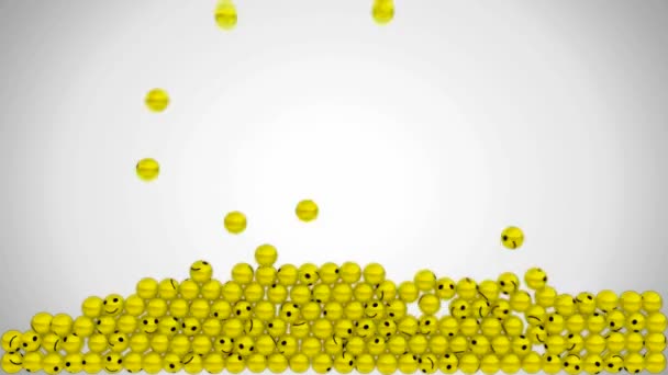 Remplissage du cadre avec des émoticônes souriants heureux 