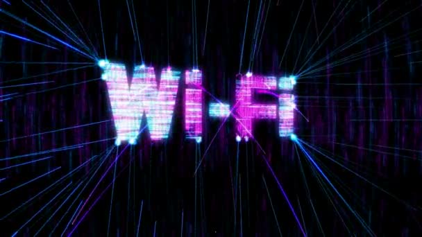 Animation loopable wi-fi. — Αρχείο Βίντεο