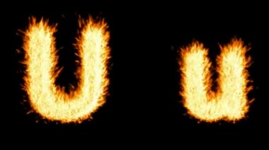 loopable u karakter, sermaye yanma ve küçük.