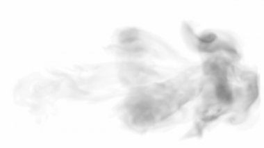 duman ve alev jet yavaş hareket ile.