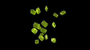 Zümrüt bize dolar sembol yavaş hareket ile montaj elmas.