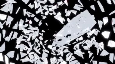 cam kırıkları: slow motion ile imha.