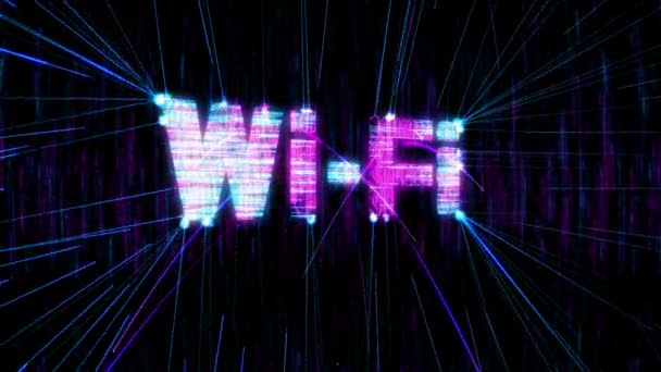 Animation Wi-Fi bouclable . — Video