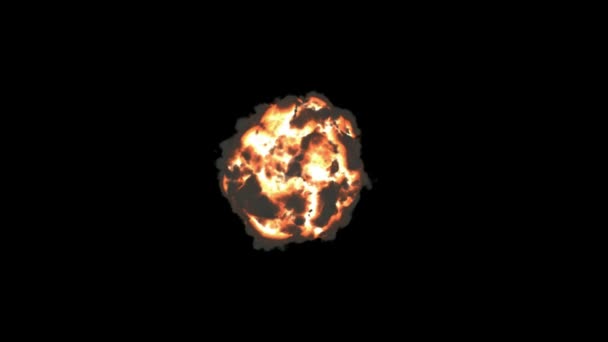 スローモーションで爆発。アルファ チャネルは含まれています — ストック動画