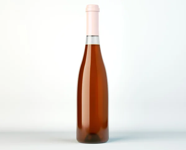 Corked bottle of white wine or brandy — Stock Photo, Image