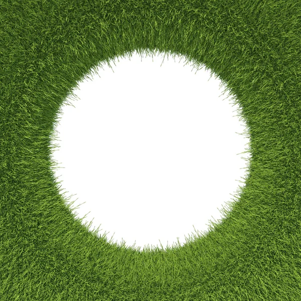 Green grass pattern with hole — Stock Photo, Image