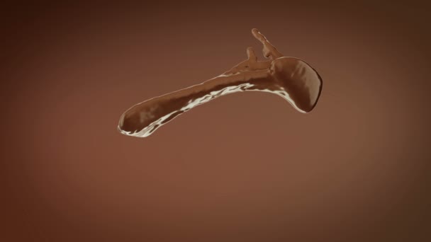 Chocolat chaud ou éclaboussure de cacao au ralenti. Alpha est inclus 