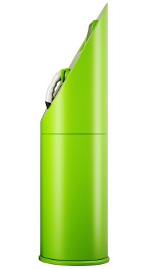 ekolojik Taşımacılık/Nakliyat: şarj istasyonu elektrik için yan görünümü