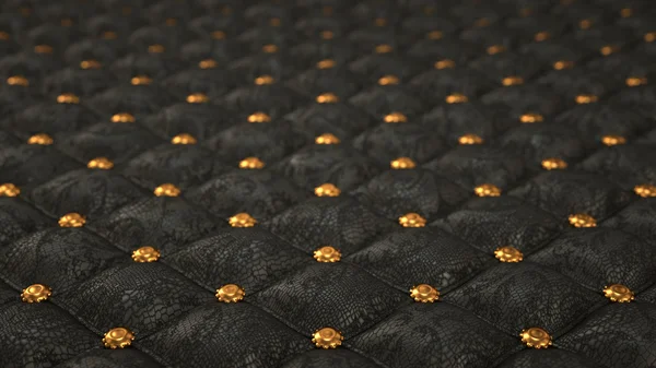 Alligator skin background with pattern and buttons — Stock Photo, Image