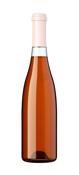 Botella de vino blanco o brandy aislado — Foto de Stock