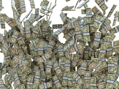 İş yapma: bizden izole dolar demet
