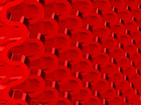 Escalas onduladas vermelhas padrão ou textura — Fotografia de Stock