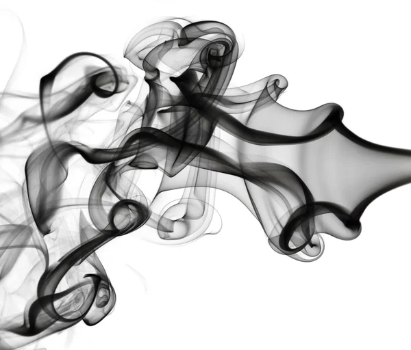 Abstrakce: bílý kouř vzor na bílém pozadí — Stock fotografie