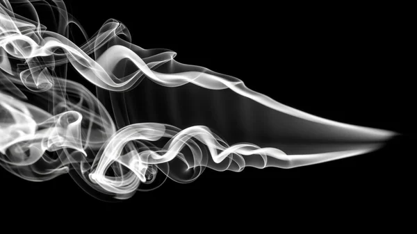 抽象的白色烟雾花纹和漩涡 — 图库照片