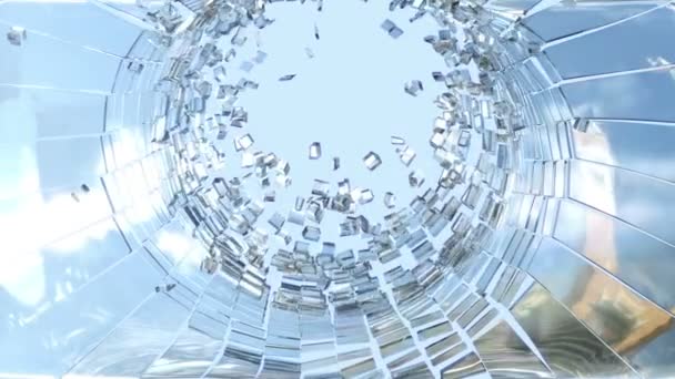 Vitre brisée au ralenti 