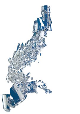 parçalar of yıkıldı şişe