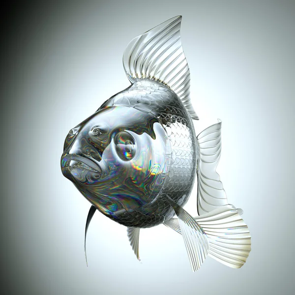 Glass goldfish — Stock Photo, Image