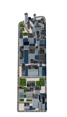 Şehir şeklinde harf ben