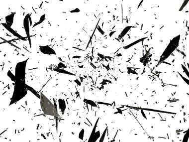 bölünmüş ve hasarlı cam