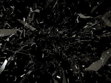 bölünmüş ve hasarlı cam