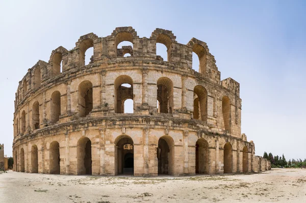 Romeinse amfitheater in el djem — Stockfoto