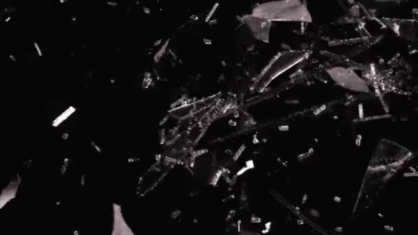 Morceaux de verre brisé 