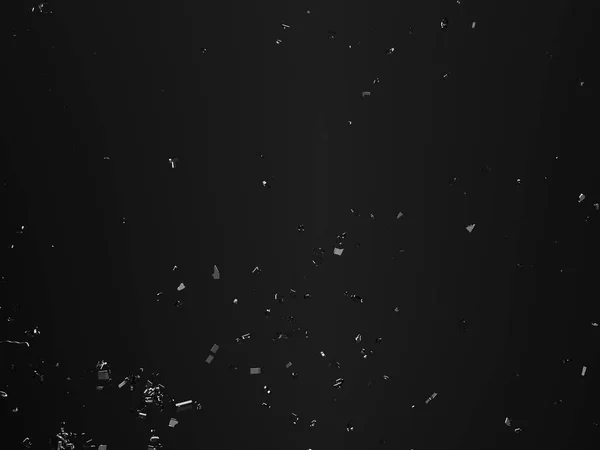 Шматочки Скла Розбиті Або Тріснуті Чорному Тлі Ілюстрація Рендеринг — стокове фото