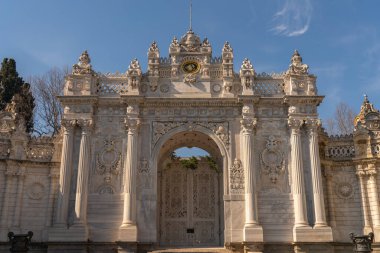 Dolmabahce Sultan Sarayı. İstanbul 'da turizm ve gezi. Ele geçirilen Mart 2021.