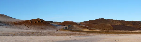 Island road panorama — Stockfoto