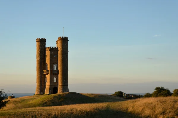 Broadway Tower ao pôr-do-sol — Fotografia de Stock