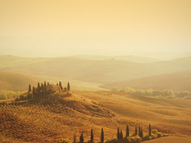 Tuscan villa gündoğumu