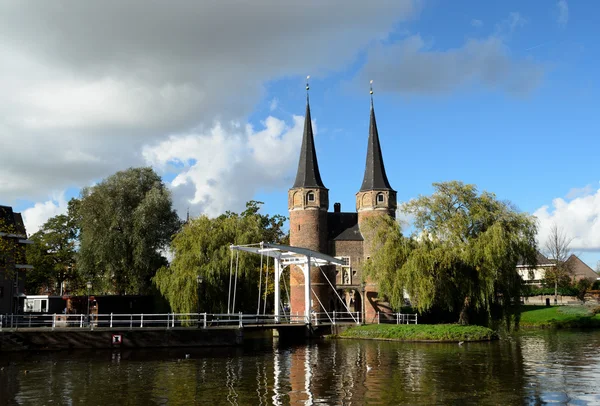 Oostpoort in historical Delft — Stock Photo, Image