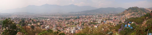 Panoramicznym przegląd stolicy Nepalu kathmandu — Zdjęcie stockowe