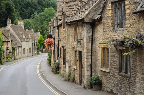 Castle combe, cotswolds evler — Stok fotoğraf