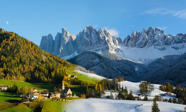 Wechsel der Jahreszeit, Herbst wird Winter — Stockfoto