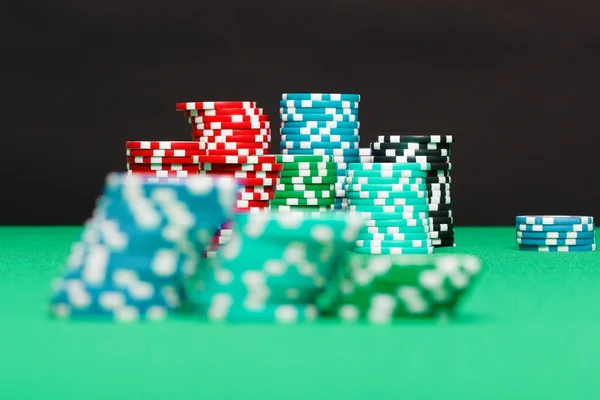 Pile of playing chips — Stock Photo, Image